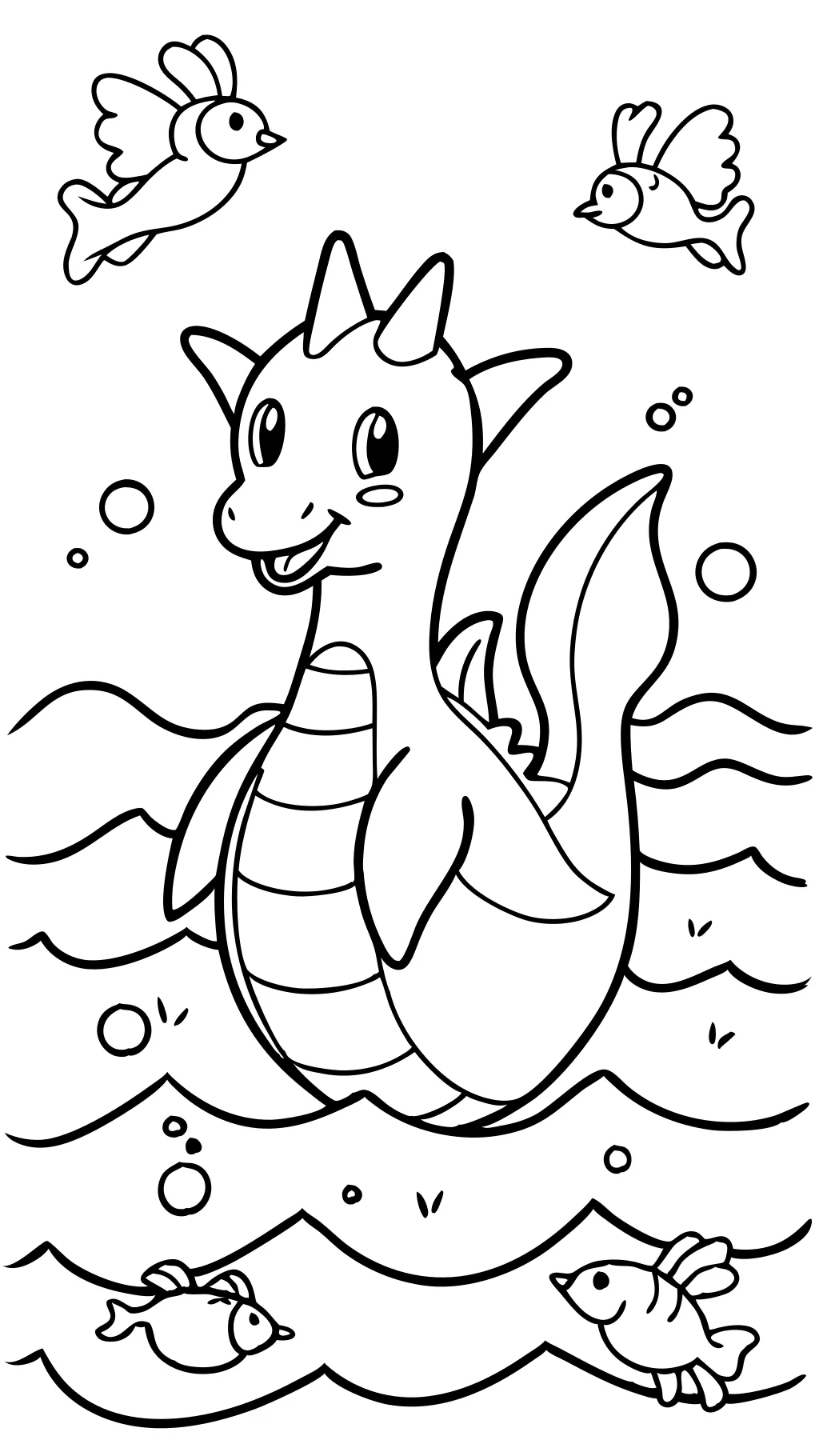 Página para colorear de Lapras